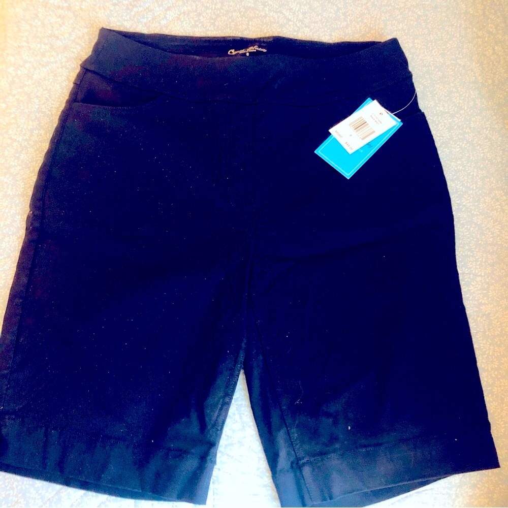 Black size 8 long shorts Performance tennis pickleball golf